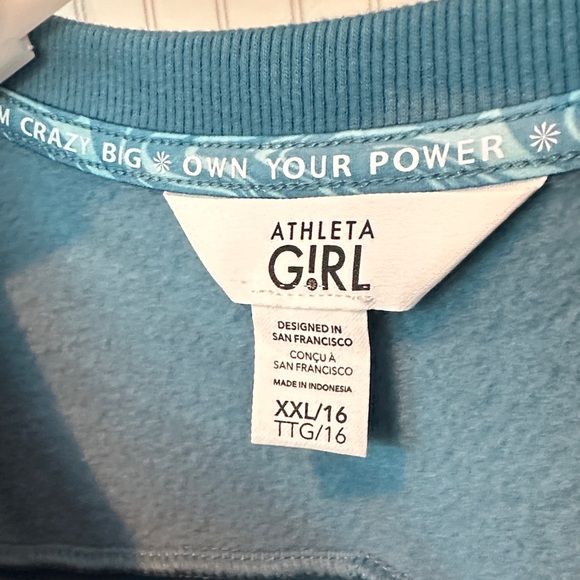 Athleta Girl Blue Sweatshirt - Picture 2 of 5